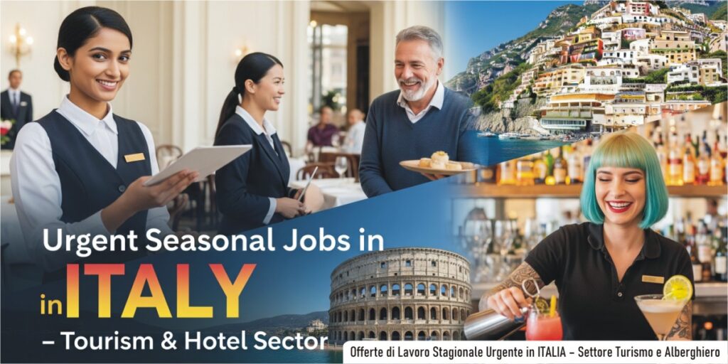 Urgent Seasonal Jobs in ITALY – Tourism Hotel Sector under Decreto Flussi 2025