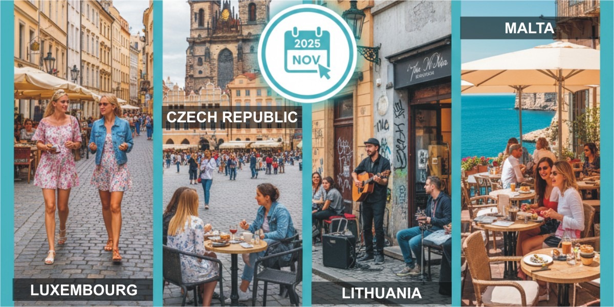 Europe's Top Online Hiring Events in October' 25 - Luxembourg, Czech Republic, Lithuania, Malta