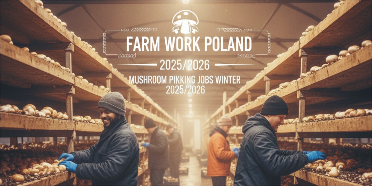 Farm Work in Poland – Mushroom Picking Jobs Winter 2025 2026