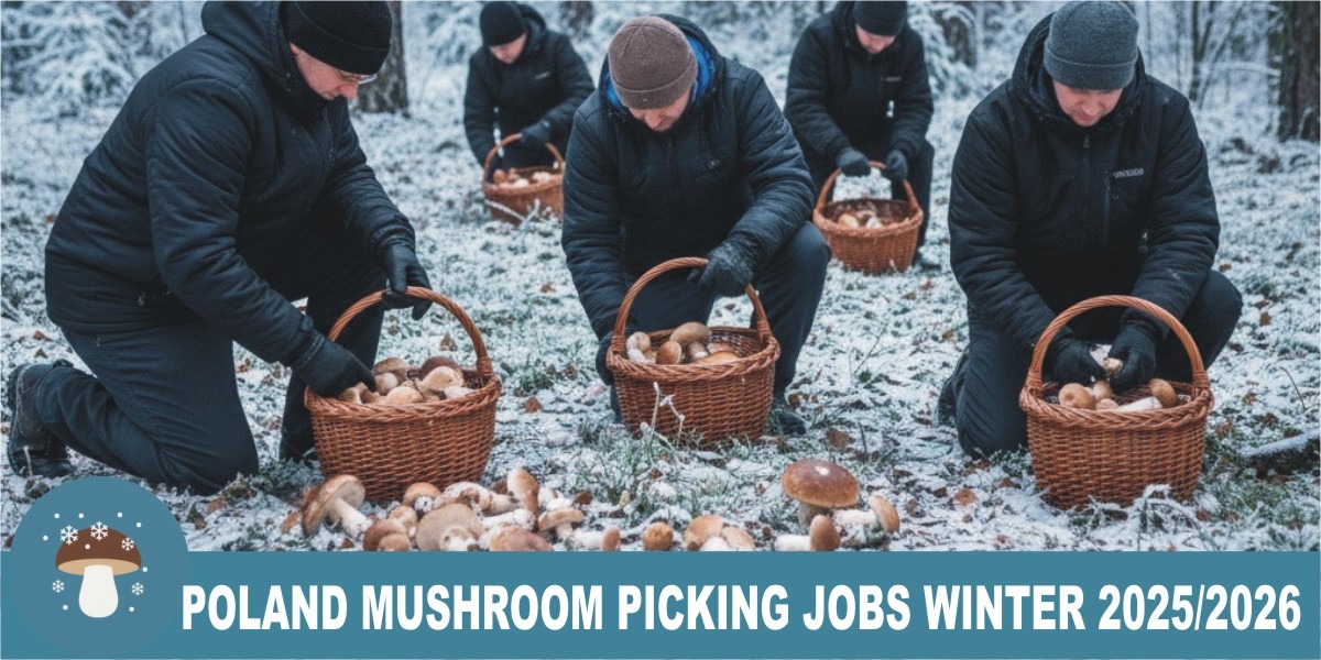 POLAND MUSHROOM PICKING JOBS WINTER 2025 2026