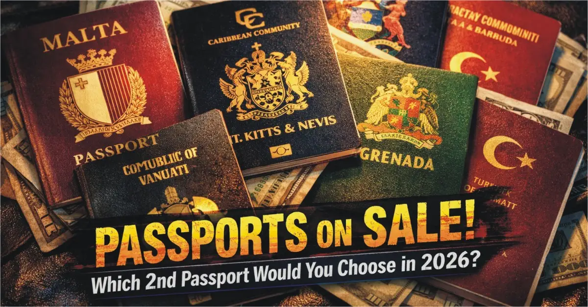 Passports on Sale - Which 2nd Passport Would You Choose in 2026