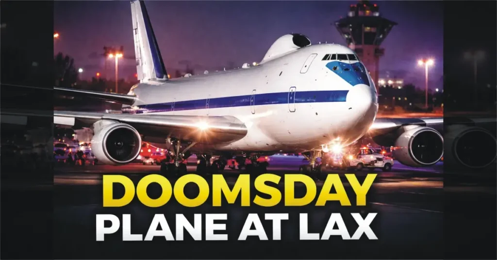 Tension Builds Worldwide - The Doomsday Plane Shows Up at LAX With a Quiet Message
