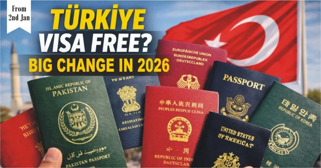 Türkiye VISA FREE Update - Who Can Now Enter Turkey Without a Visa in 2026? 1 Türkiye VISA FREE Update - Who Can Now Enter Turkey Without a Visa in 2026?