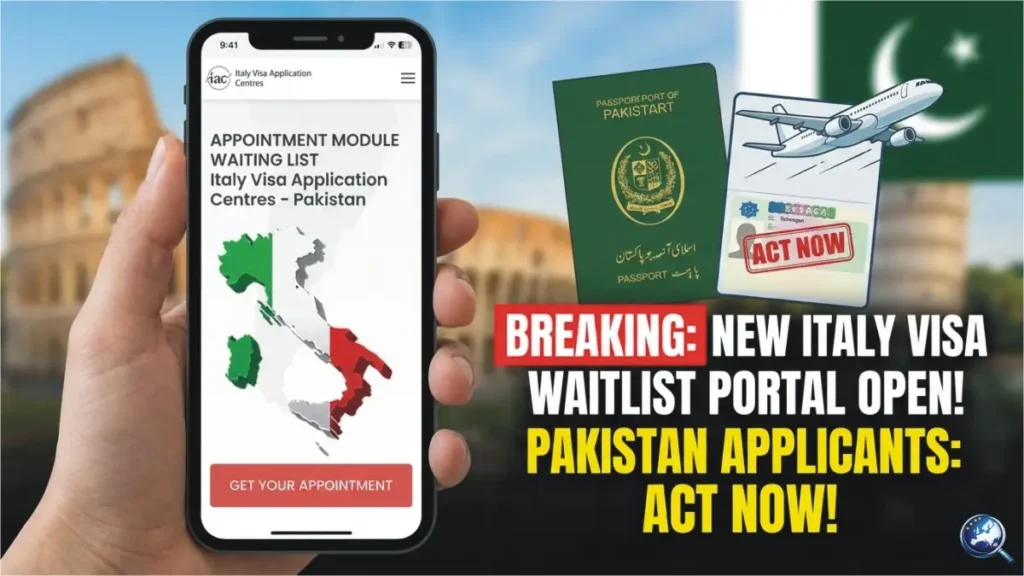 Italy Visa Appointment Crisis in Pakistan Ends as New Waiting List Starts Today