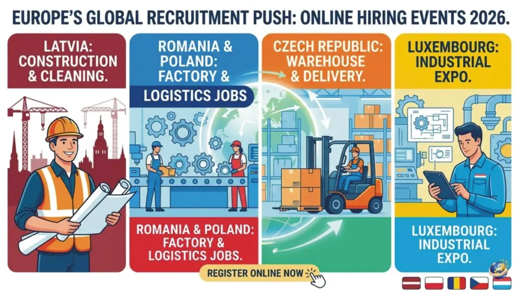 Latvia Joins Luxembourg, Romania, Portugal, and Czech Republic in a Massive Global Recruitment Drive to Boost Economy; New Opportunities for International Workers in 2026