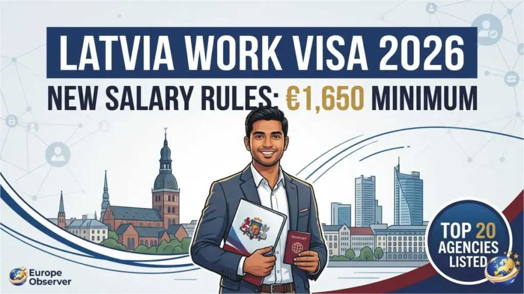 Latvia Work Visa 2026 Via Top 20 Recruitment Agencies - Is Your Salary High Enough?