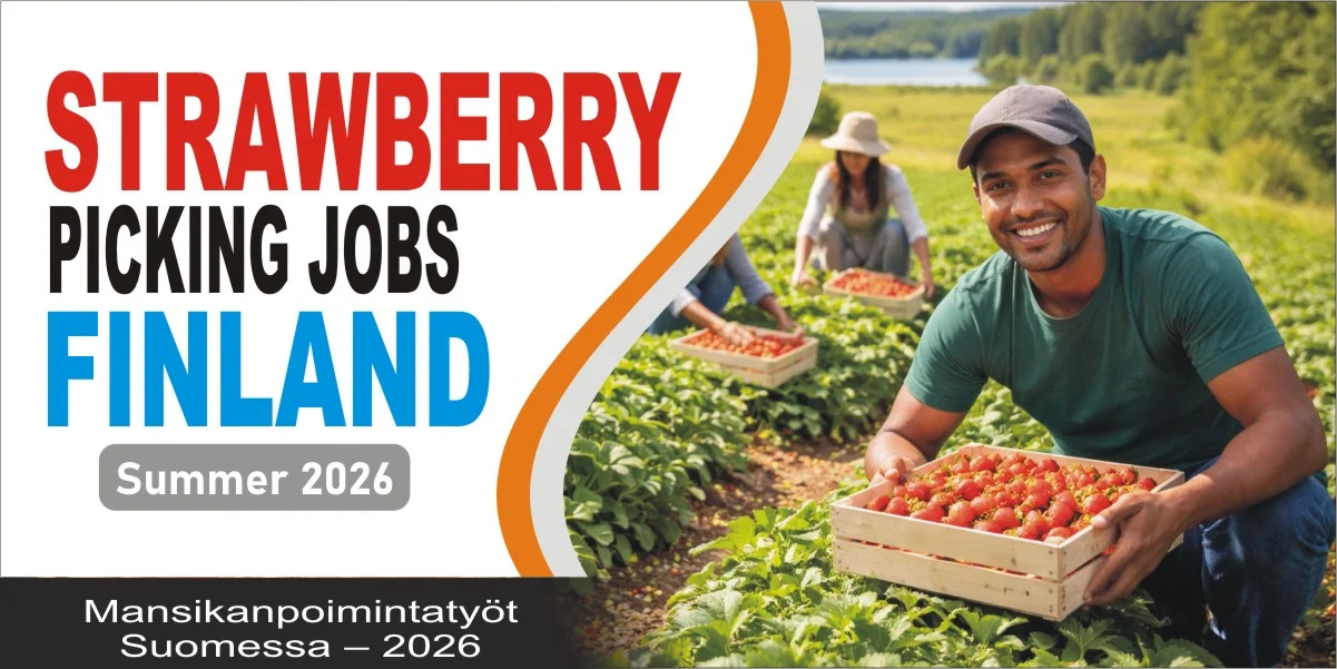 strawberry picking jobs finland summer 2026