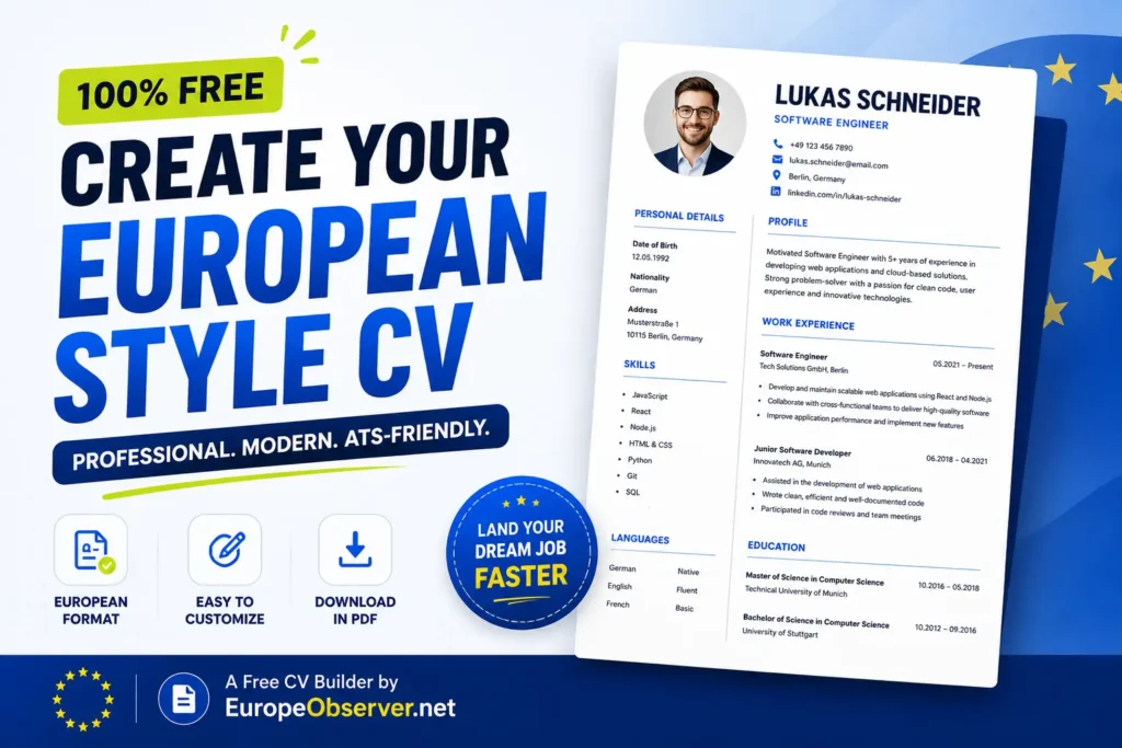 CV builder promotional image