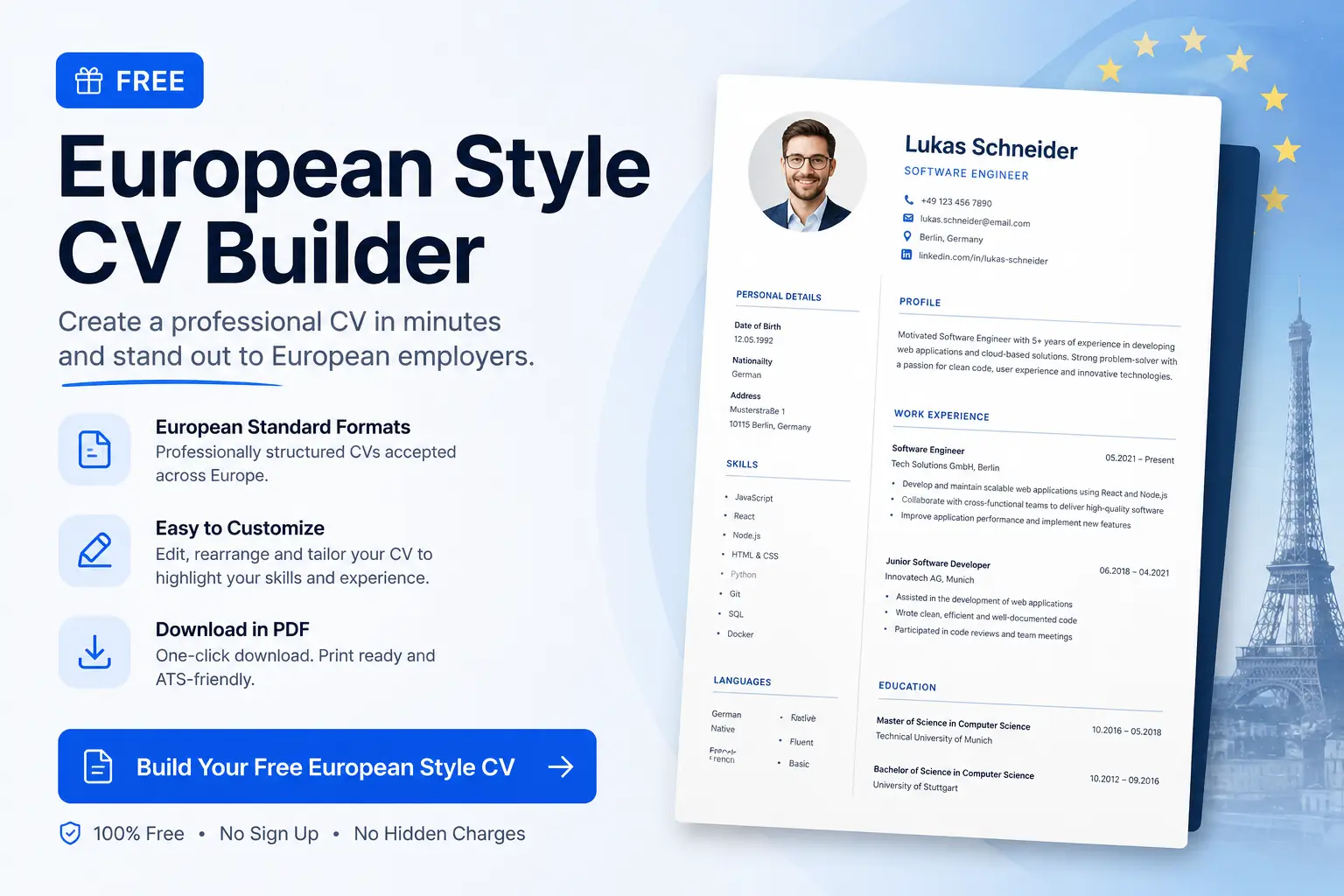 CV maker promotional