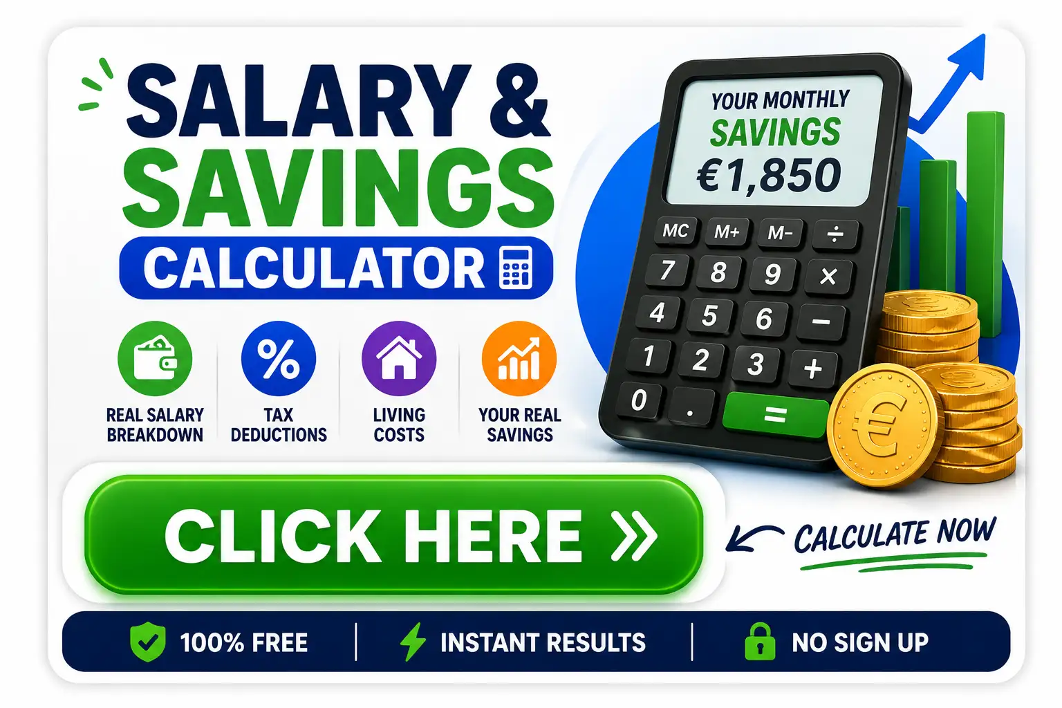 Salary and saving calculator click here