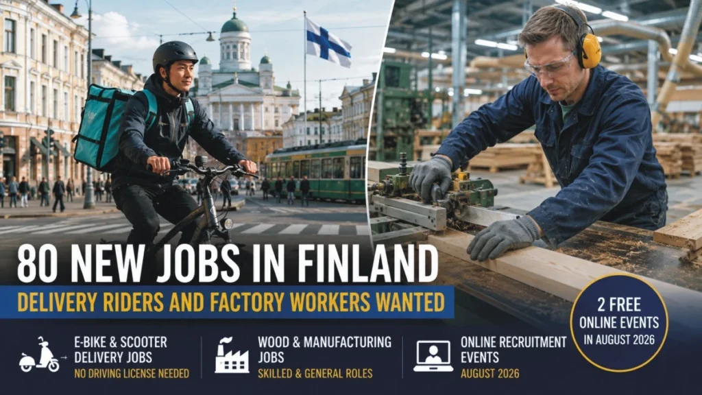 80 New Jobs in Finland: Delivery Riders and Factory Workers Wanted 2 80 New Jobs in Finland Delivery Riders and Factory Workers Wanted