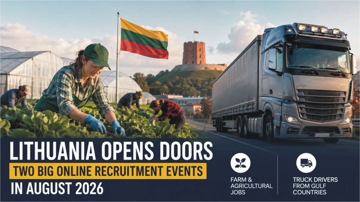 Lithuania Opens Doors to Foreign Workers Two Big Online Recruitment Events in August 2026